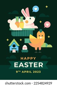 Easter Day Vector Illustration Design.