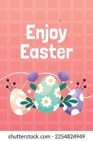 Easter Day Vector Illustration Design.