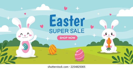 Diseño de la Ilustración del Vector del Día de Pascua.