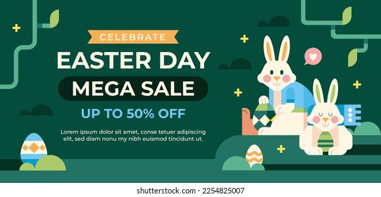 Easter Day Vector Illustration Design.