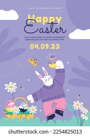 Easter Day Vector Illustration Design.