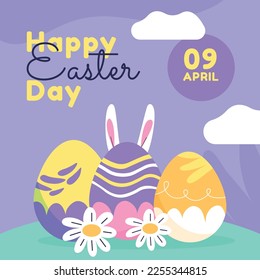 Easter Day Vector Illustration Design.