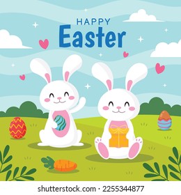 Easter Day Vector Illustration Design.