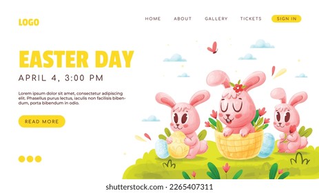 Easter Day Vector Illustration Design. Easter season.
