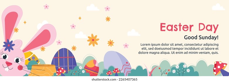 Easter Day Vector Illustration Design. Easter season.