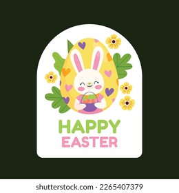 Diseño de la Ilustración del Vector del Día de Pascua. Temporada de Pascua.
