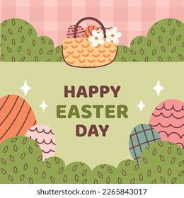 Easter Day Vector Illustration Design. Easter season.