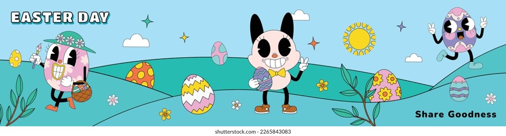 Easter Day Vector Illustration Design. Easter season.