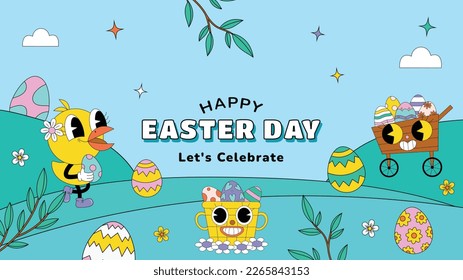 Easter Day Vector Illustration Design. Easter season.