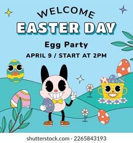 Easter Day Vector Illustration Design. Easter season.