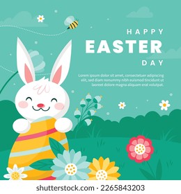 Vektorgrafik-Design am Ostertag. Ostern.