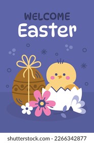 Diseño de la Ilustración del Vector del Día de Pascua. Temporada de Pascua.