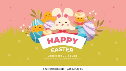 Easter Day Vector Illustration Design. Easter season.