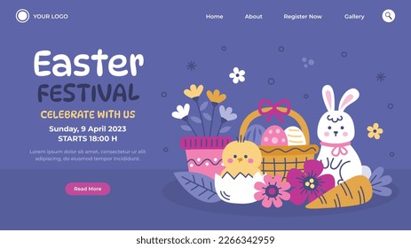 Easter Day Vector Illustration Design. Easter season.