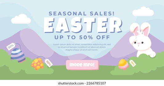 Diseño de la Ilustración del Vector del Día de Pascua. Temporada de Pascua.