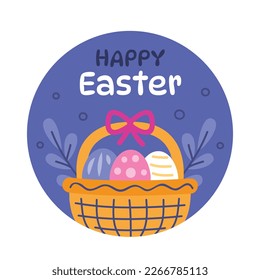 Diseño de la Ilustración del Vector del Día de Pascua. Temporada de Pascua.