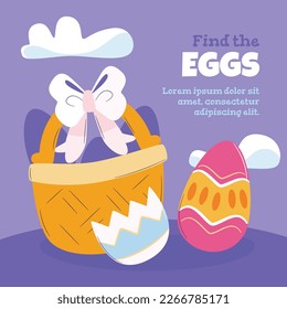 Easter Day Vector Illustration Design. Easter season.
