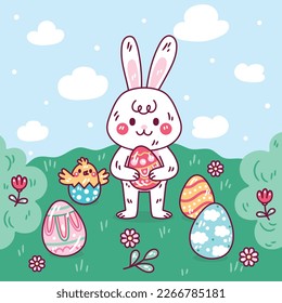 Easter Day Vector Illustration Design. Easter season.
