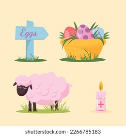 Easter Day Vector Illustration Design. Easter season.