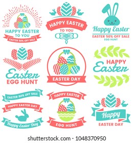 Easter Day Vector Logo for banner for banner