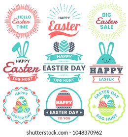 Easter Day Vector Logo for banner for banner
