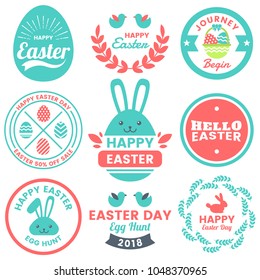 Easter Day Vector Logo for banner for banner