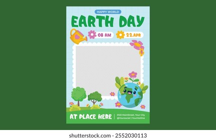 Easter Days Flyer. Easter greeting cards,poster or banner template with Rabbit and Easter eggs