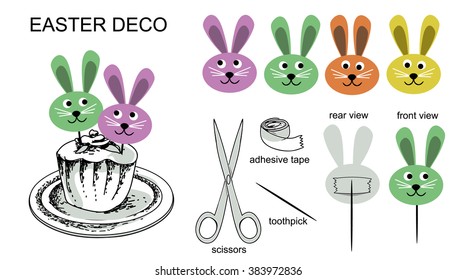 Easter Deco with Bunnies