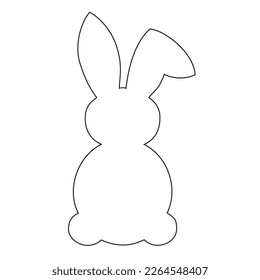 easter decor, rabbit, illustration, vector image, easter, holiday, family holiday, creativity