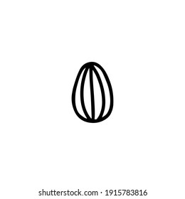  Easter decorated egg. Hand-drawn vector illustration in the doodle style. Egg a sketch. Design for Easter