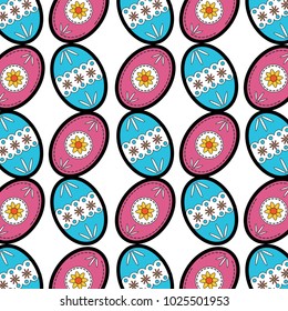 easter decorated egg pattern image 