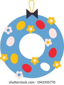 Easter decoration vector illustration. Happy Easter element. 