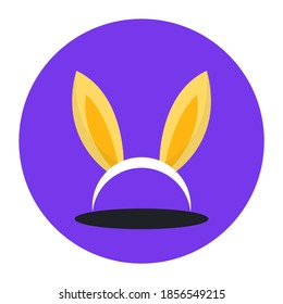 Accesorio decorativo de Pascua, icono de orejas de conejito
