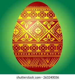 Easter decorative ornamental egg