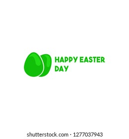 easter design concept with bunnt logo modern style rabbit