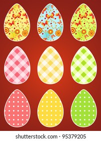 Easter design element. Eggs. Vector illustration.