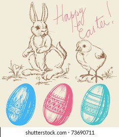 Easter design elements