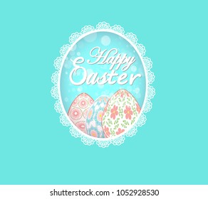 Easter design holiday vector card