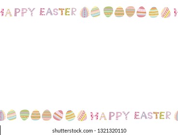 Easter design material. Illustration of eggs. Season clip art.