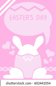 easter design template vector, layout in A4 size
