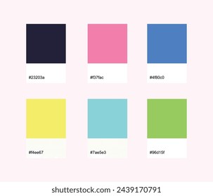 Easter Designer Pack Color Palette inspired by Spring pastel colors.