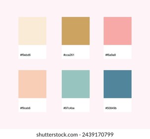 Easter Designer Pack Color Palette inspired by Spring pastel colors.