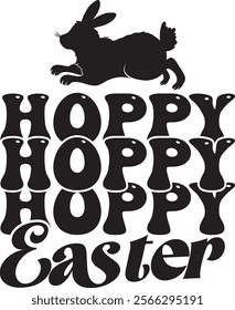 Easter Designs, Easter Bunny T shirt Design, Happy Easter Quotes Design Template.