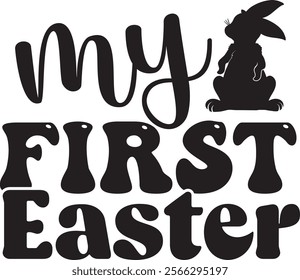 Easter Designs, Easter Bunny T shirt Design, Happy Easter Quotes Design Template.