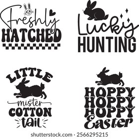 Easter Designs, Easter Bunny T shirt Design, Happy Easter Quotes Design Template.