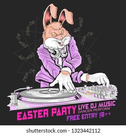 easter dj rabbit party