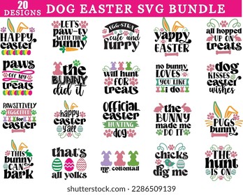 Easter Dog svg bundle, Easter Dog design, Easter Dog new design