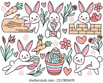 Easter Doodle Clip Art Collection