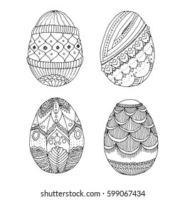 Easter doodle eggs
