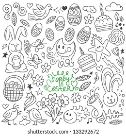 Easter - doodles set